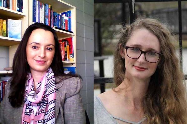 Doctoral student Anabel Mifsud (left) and master's student Jessica Coalson won 2 of 4 grand prizes for essays submitted to the American Counseling Association’s 2019 national awards competition.