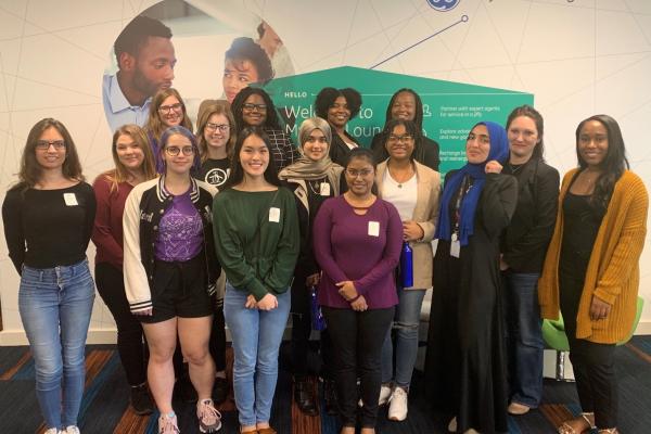 Some members of the Association of Computing Machinery Women’s Chapter participated in a professional development workshop at General Electric’s New Orleans office. 